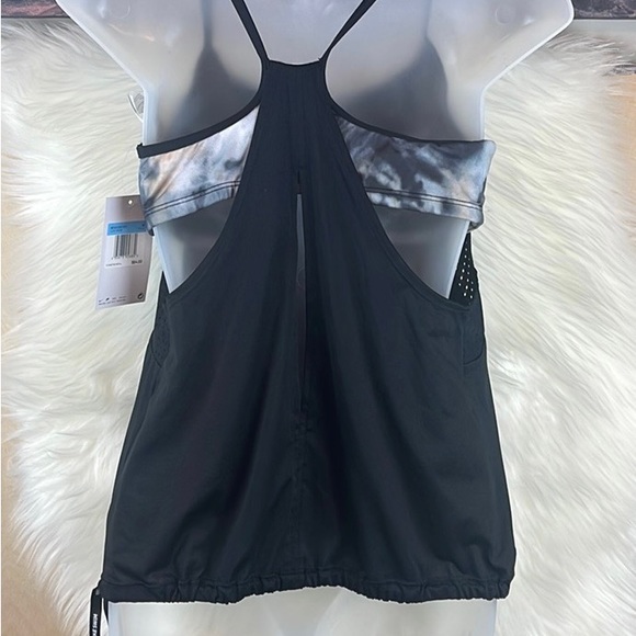 Women’s Nike textured Striped Layered Tankini Top M - Picture 4 of 6
